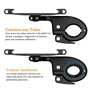 VOLOHAS Support Téléphone Trotinette Electrique pour Xiaomi M365 Porte Telephone 360° Rotatif pour Smartphones de 4.7''-6.5'' Po