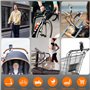 VOLOHAS Support Téléphone Trotinette Electrique pour Xiaomi M365 Porte Telephone 360° Rotatif pour Smartphones de 4.7''-6.5'' Po