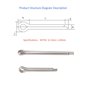 Assortiment de 215 goupilles fendues en acier inoxydable 7 tailles (M1/M1.5/M2/M2.5/M3) (20/25/30/40/50/60 mm) pour automobile, 