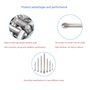 Assortiment de 215 goupilles fendues en acier inoxydable 7 tailles (M1/M1.5/M2/M2.5/M3) (20/25/30/40/50/60 mm) pour automobile, 