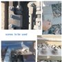 Assortiment de 215 goupilles fendues en acier inoxydable 7 tailles (M1/M1.5/M2/M2.5/M3) (20/25/30/40/50/60 mm) pour automobile, 
