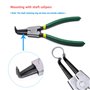 Assortiment de 510 circlips en métal, assortiment de 19 types de clips E (Φ3/4/5/6/7/8/9/10/12/14/16/18/20/22/24/26/28/30/32 mm)