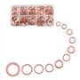 Lot de 255 rondelles en cuivre assorties, 11 tailles différentes, kit de rondelles plates en métal pour vis et boulons, ensemble