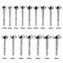 16pcs (Ø15-35 mm) Titane Enduit Alliage D'acier Meche Bois