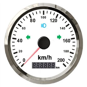 ELING Kit de compteur de vitesse GPS Auto moto compteur kilométrique 0-200 km/h 85MM avec rétro-éclairage