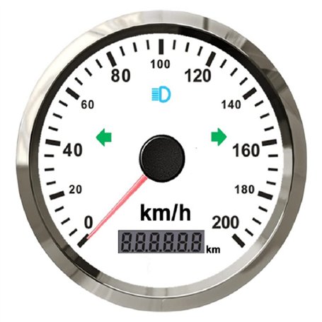 ELING Kit de compteur de vitesse GPS Auto moto compteur kilométrique 0-200 km/h 85MM avec rétro-éclairage