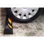RWS-225x2 Butée de roues en caoutchouc pour parkings publics, commerciaux et parkings privés, couleur noire-jaune, dimensions 60
