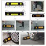 RWS-225x2 Butée de roues en caoutchouc pour parkings publics, commerciaux et parkings privés, couleur noire-jaune, dimensions 60