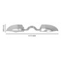Cemobile Lot de 2 boutons de déclenchement argentés LB RB pour manette Xbox One Elite Series 1, pas pour Xbox Elite Series 2, T6