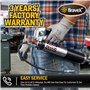 Pistolet à graisse professionnel robuste 6000 PSI avec tuyau flexible de 45,7 cm