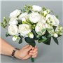 XONOR 4 Bouquets de Fleurs artificielles en Soie Pivoine Artificielle Fausse Fleur glorieuse pour la décoration de Maison Nuptia