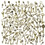 125 pièces antique bronze vintage squelette clé charmes bricolage collier pendentif pour la faits à la main de mariage faveur et
