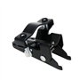 Modengzhe Lot de 2 pédales pliables, cadre universel à clipser, repose-pieds pliables pour moto (plaqué noir)