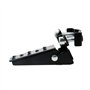Modengzhe Lot de 2 pédales pliables, cadre universel à clipser, repose-pieds pliables pour moto (plaqué noir)