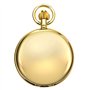 TREEWETO Montre de Poche pour Hommes Or Mécanique Squelette Cadran avec Chaîne Boîte Cadeau