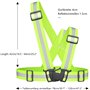 SANTOO Gilet de Sécurité Réfléchissant Visible à 360 ° Réglable pour Hommes et Femmes Course Jogging Vélo Moto