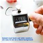 AFUNTA Compteurs Manuels de 4 Chiffres, Lot de 4 Numérateurs Mécaniques à Main avec Cerceau D’Anneau Support de Doigt pour Sport