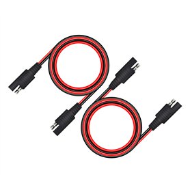 CERRXIAN Lot de 2 câbles d'extension SAE vers SAE à 2 broches à connecter/déconnecter rapidement