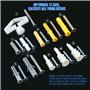 Glarks 220 pcs Phillips à tête plate Vis auto-taraudeuses et nervuré ancres Assortiment de vis kit Anchor Kit