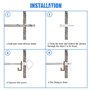 Glarks 220 pcs Phillips à tête plate Vis auto-taraudeuses et nervuré ancres Assortiment de vis kit Anchor Kit