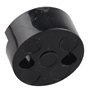 Futheda Lot de 4 mutes rondes pour violon et alto Noir
