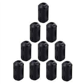Futheda Lot de 10 Anneaux de ferrite à Clipser Anti-interférences pour Filtre Haute fréquence RFI EMI suppresseur de Bruit avec