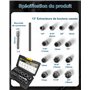 XSTARYE 15PCS Outil Extracteur de Vis Kit Extraction Ecrou avec 3/8" Adaptateur Hexagonal pour Boulons, écrous et Vis Endommagés