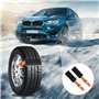 2 Pièces Chaînes à Neige en Caoutchouc Chaînes Antidérapantes pour Voiture Chaînes à Neige Universelles de Voiture Chaîne de Pne