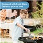 Plaque Four Plat Inox Plaques et Grilles pour Cuisson au Four Plaque Cuisson avec Pince De Cuisine Plat Barbecue Cuisson pour Cu