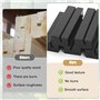 12 Pièces Porte Carte Bois Bois Naturel Support Photo Carte Porte Menu Mariage en Support Porte-Cartes de Menu Porte Photo Suppo