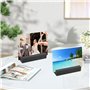 12 Pièces Porte Carte Bois Bois Naturel Support Photo Carte Porte Menu Mariage en Support Porte-Cartes de Menu Porte Photo Suppo