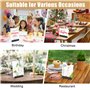 12 Pièces Porte Carte Bois Bois Naturel Support Photo Carte Porte Menu Mariage en Support Porte-Cartes de Menu Porte Photo Suppo