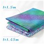 Tissus Couture Motif d’Écaille de Poisson 100x145cm + Tulle Tissu 100x150cm Pour Bricolage Tutu Jupe Sacs Noeud Cadeau