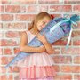 Tissus Couture Motif d’Écaille de Poisson 100x145cm + Tulle Tissu 100x150cm Pour Bricolage Tutu Jupe Sacs Noeud Cadeau