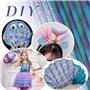 Tissus Couture Motif d’Écaille de Poisson 100x145cm + Tulle Tissu 100x150cm Pour Bricolage Tutu Jupe Sacs Noeud Cadeau