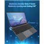 PINSTONE Ordinateur Portable 15.6 Pouces PC Portable 16Go RAM 512Go SSD Celeron N5095 Laptop Computer Touch ID Bluetooth 4.0 WiF