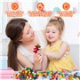 Lot de 500 pompons colorés à paillettes de 1,5 cm pour travaux manuels, mini pompons doux et pelucheux pour travaux manuels, déc