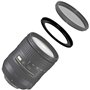 Komet Lot de 2 bagues abaissantes de 82 mm à 77 mm - Accessoires de convertisseur d'objectif d'appareil photo, aluminium, noir