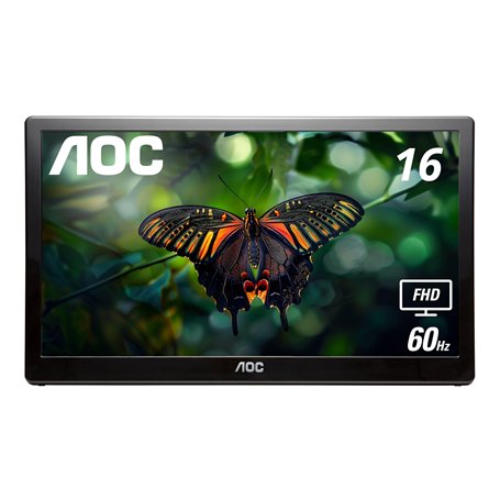 AOC I1659FWUX 15.6" Full HD LCD/TFT Plat Noir écran Plat de PC - Écrans Plats de PC (39