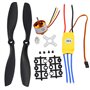 Kyrio 1400KV RC moteur sans balais A2212 10T avec 30A Brushless ESC ensemble 8045 Kit d'accessoires d'hélice montage pour avion
