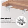 Lot de 153 broches pour étagère - 6 styles - Plaquées nickel - Supports d'étagère pour meubles - Supports pour trous d'étagère s