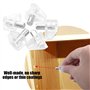 Lot de 153 broches pour étagère - 6 styles - Plaquées nickel - Supports d'étagère pour meubles - Supports pour trous d'étagère s