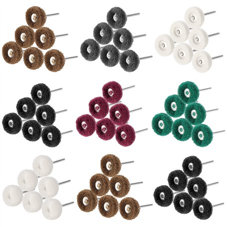 Knpwer 140 Pcs Roues de Polissage Abrasif