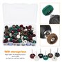 Knpwer 140 Pcs Roues de Polissage Abrasif,25 mm Brosses a Tampons de Roue Abrasifs Mini pour Dremel Outils Rotatifs