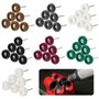 Knpwer 140 Pcs Roues de Polissage Abrasif,25 mm Brosses a Tampons de Roue Abrasifs Mini pour Dremel Outils Rotatifs