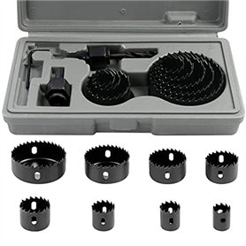 SHEENO Kit de 11 scies-cloches en acier au carbone pour bois