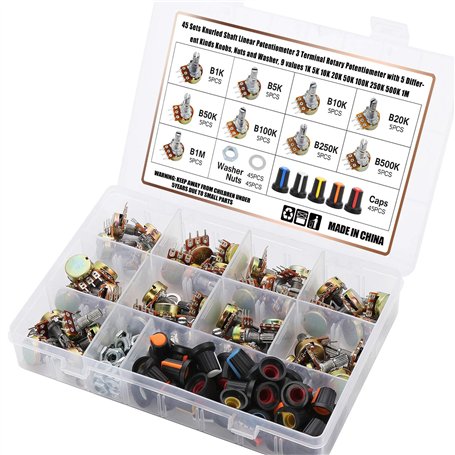 45 Pcs Kit Potentiomètre