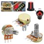 45 Pcs Kit Potentiomètre,(B1K B5K B10K B20K B50K B100K B250K B500K B1M）Linéaire Rotatif Potentiomètre, Potentiomètre Rotatif, Po