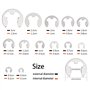 400PCS 13Size En Acier Inoxydable E-Clip Anneau De Retenue Externe Snap Kit De Assortiment Anneau Anneau De Circlips Interne, Av
