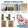 Mynoozi 200 Pièces Fixations pour Plaques de Plâtre (100 Chevilles + 100 Vis), Chevilles pour Plaque de Plâtre et Vis, Fixations